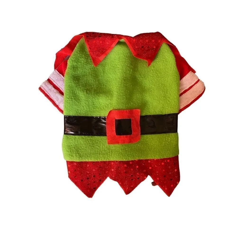 Christmas dog elf costume holiday size XS